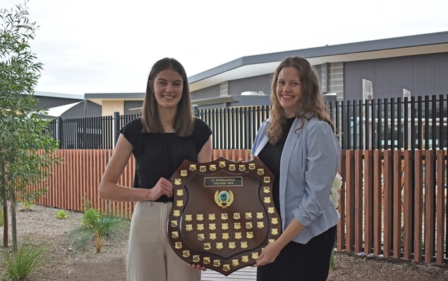 L-R: 2021 College Dux and 2011 College Dux